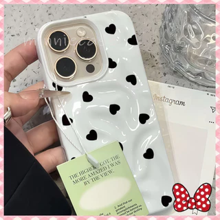 ความรัก จุดคลื่น เคสกรณีมือถือสำหรับไอโฟน17promax 16 15 13 ป้องกันการชนกัน For iPhone 15 14 12 16 Promax XS XR 7/8 Plus