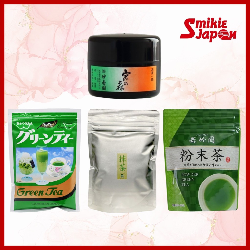 Japanese Matcha Powder Shimodozono kagoshima 100g/Gyokuroen Green Tea 120g/Wakatakeen Green Tea 40g/Myokoen Miyanomori UJI Matcha Green Tea Powder 20g Made In Japan