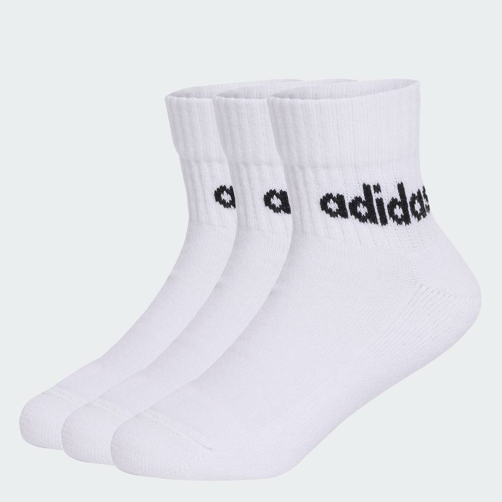 adidas ไลฟ์สไตล์ ถุงเท้าหุ้มข้อ Outlet Value Linear (3 คู่) เด็ก สีขาว JW8756