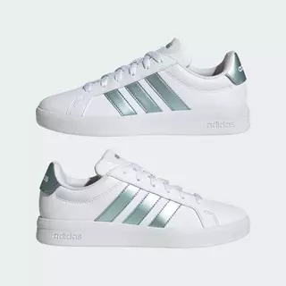 adidas ไลฟ์สไตล์ รองเท้า GRAND COURT BASE 3.0 ผู้หญิง สีขาว HQ0092