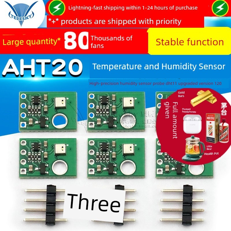 AHT20 Probe อัพเกรดเซ็นเซอร์อุณหภูมิความชื้น