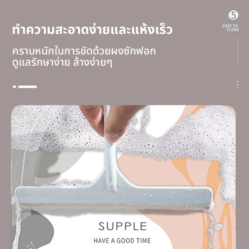 พรมเช็ดเท้าไดอะตอมเกรดA แห้งไว ดูดซับน้ำดีเยี่ยม | กันลื่น ไม่อับชื้น ทำความสะอาดง่าย |สำหรับห้องน้ำและห้องครัว พร้อมส่ง - รูปที่ 4