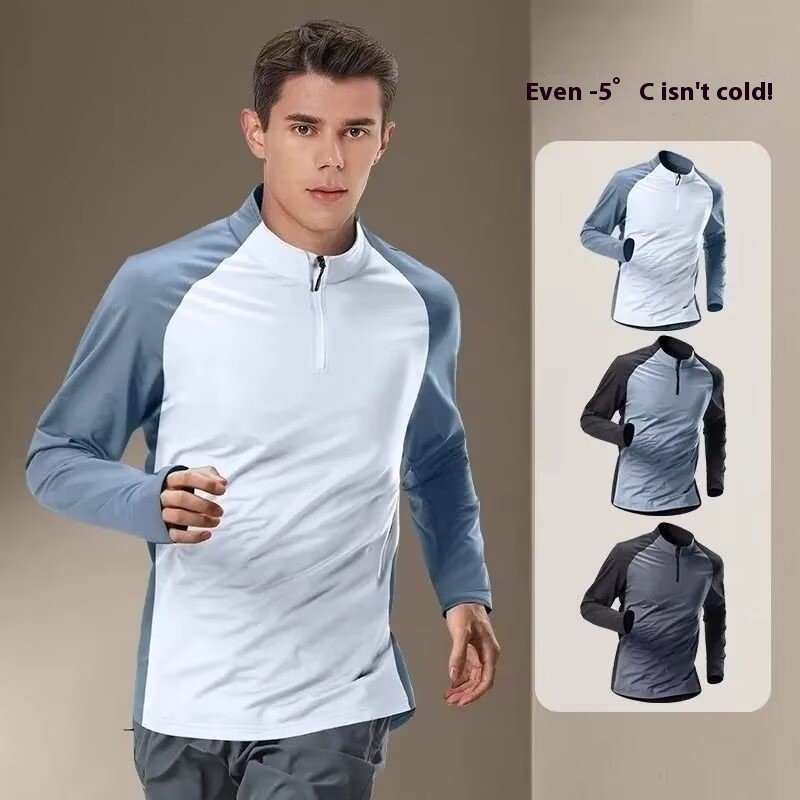 เสื้อยืดแขนยาวสำหรับผู้ชาย ไซส์พอดี สวมใส่ง่ายตลอดวัน