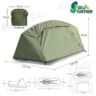 เต็นท์กันยุง Camping tent เต็นท์สองชั้น น้ำหนักเบา 1.8kg ลมกันฝน 3500mm เต้นท์กางอัตโนมัติ ทนแดดUV แคมป์ปิ้ง เดินป่า ปิคนิค ท่องเที่ยว ทริปมอเตอร์ไซค์ เต็นท์เตียง Solo hiking Outdoor