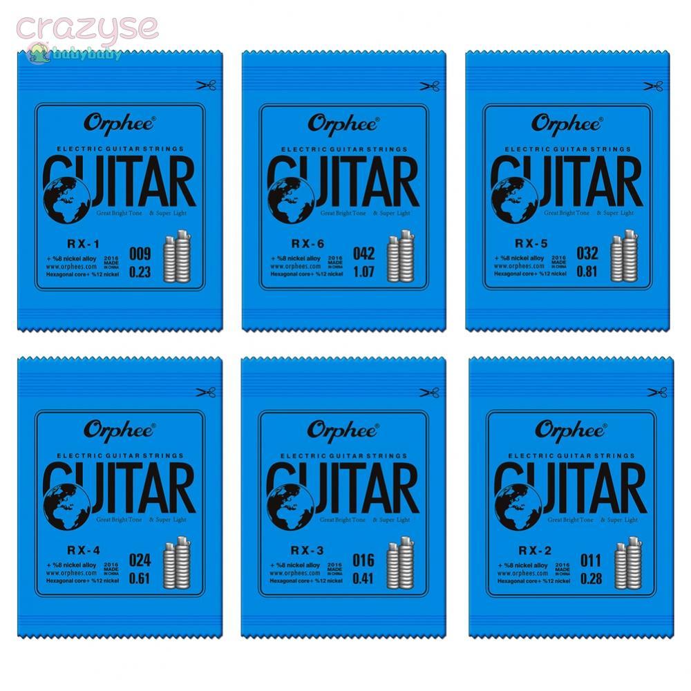 Orphee RX15 กีตาร์ไฟฟ้าทดแทน Single String Super Light Gauge 009-042