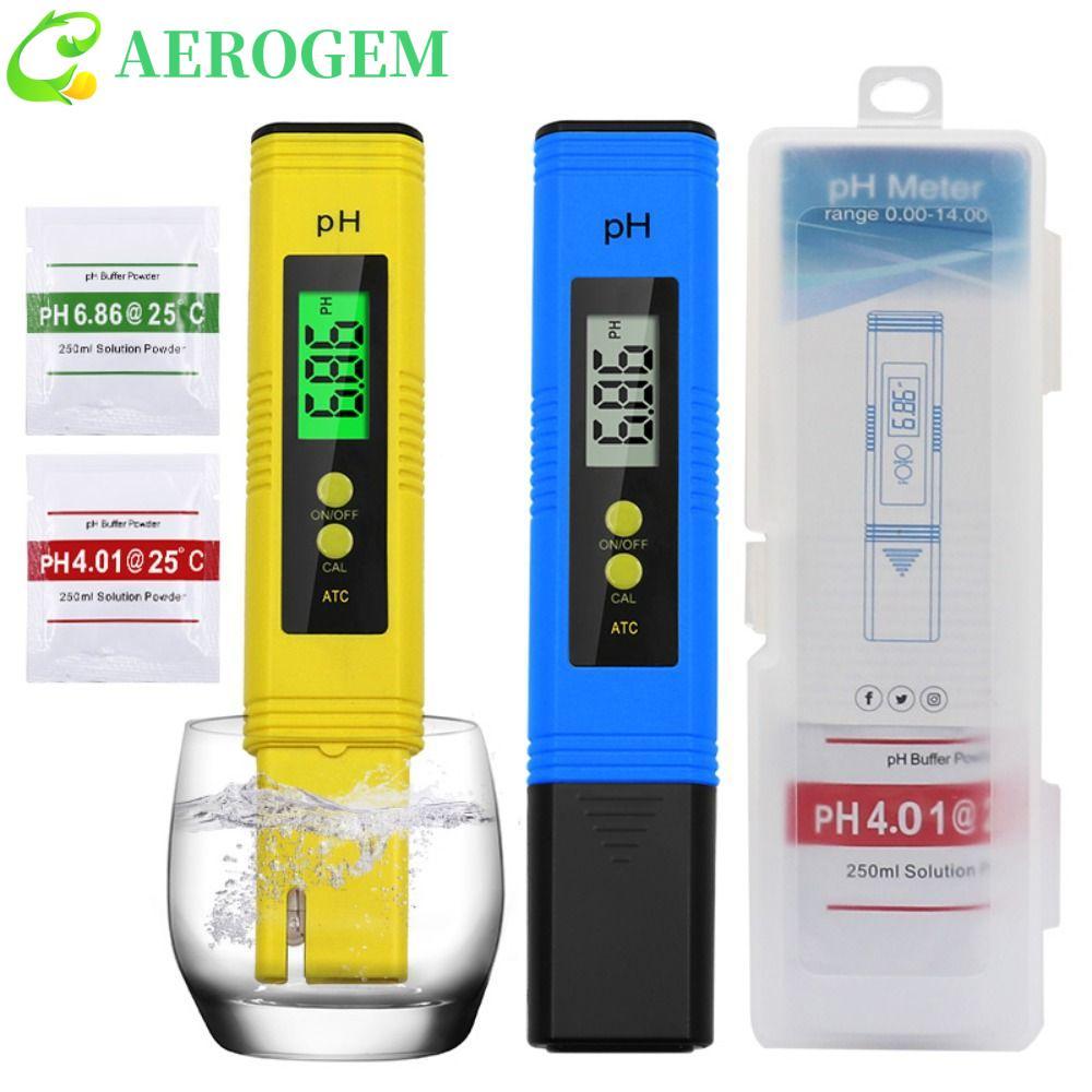 AEROGEM Digital PH Meter PH Value Test 0.01 PH สําหรับสระว่ายน้ํา Aquarium PPM กรองความแม่นยําสูง PH