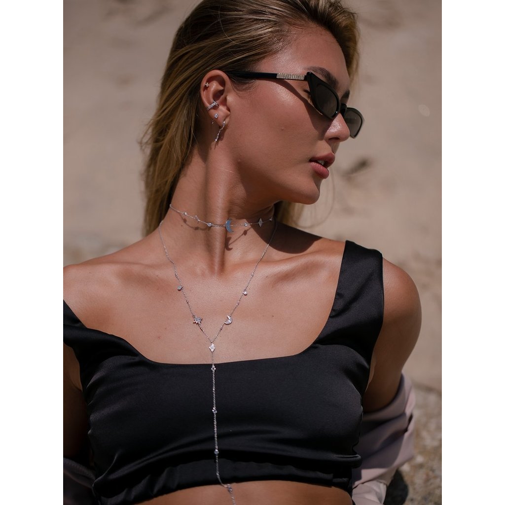 [Pomelo] ต่างหู รุ่น Selene Moonlight Mini Hoops / Selene Moonlight Mini Hoops