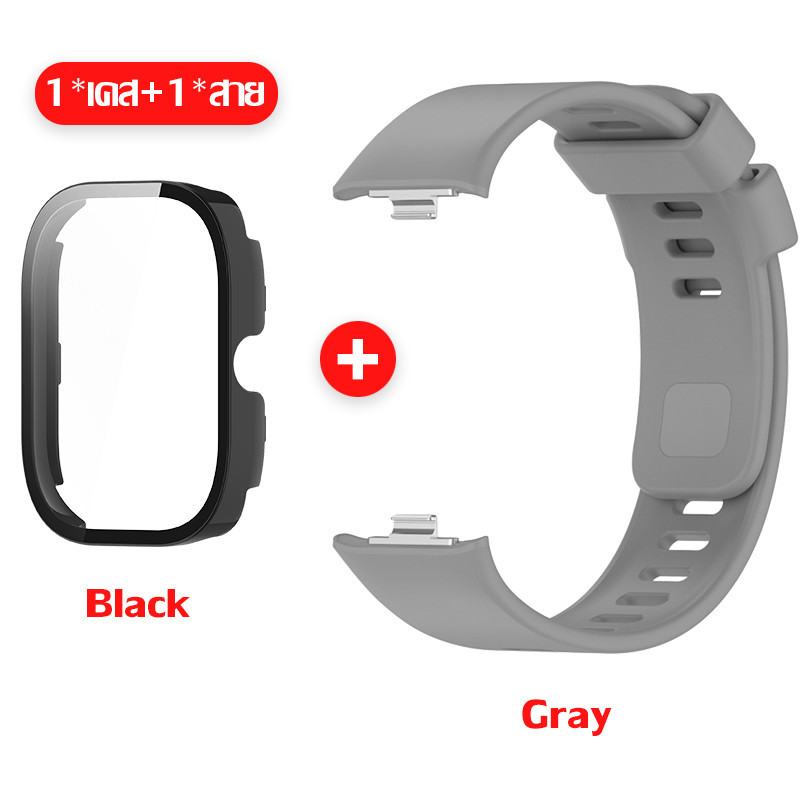 【สาย+เคส】สายนาฬิกาซิลิโคนสําหรับ Redmi Watch 6 5 4 สายคล้องคอสําหรับ Xiaomi Band 9 Pro 8 Pro พร้อม Case - รูปที่ 6