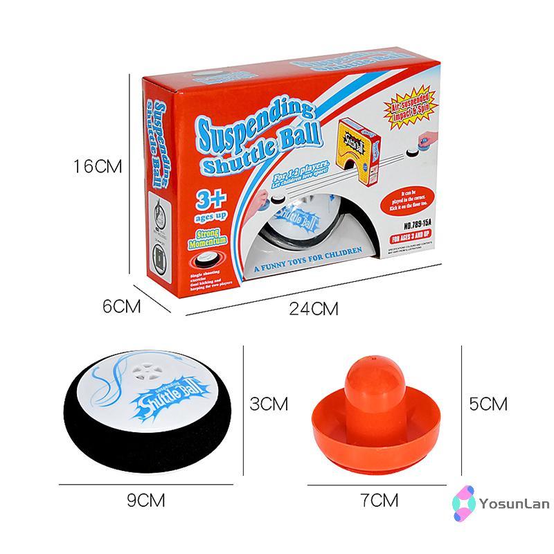YosunLan] โต๊ะฮอกกี้ Hover Puck สําหรับเด็ก Air Hockey Hover Puck Mini ไฟฟ้าลอยฮอกกี้ 2 สีแดง Air Ho