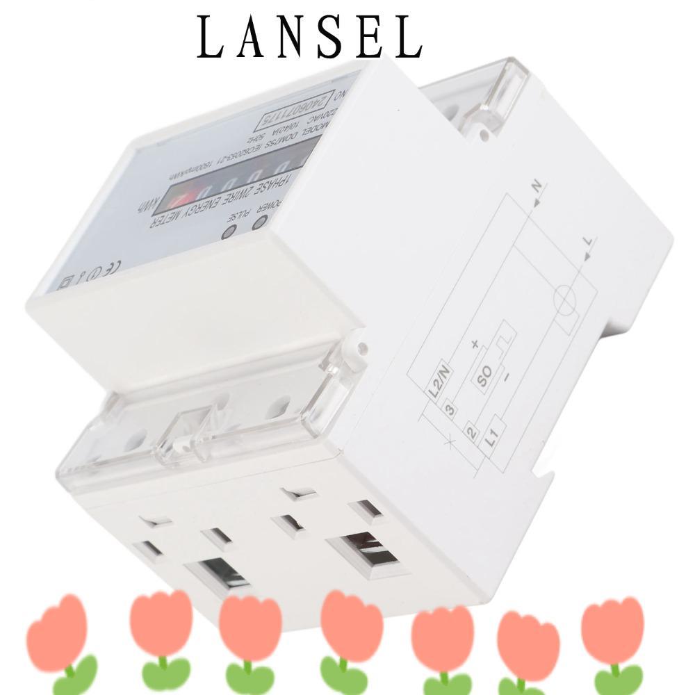 LANSEL1 KWh Meter,เฟสเดียว 4P 10-40A มิเตอร์ไฟฟ้า,ดิจิตอล DDM75S อิเล็กทรอนิกส์ KWh Meter ระบบไฟฟ้า