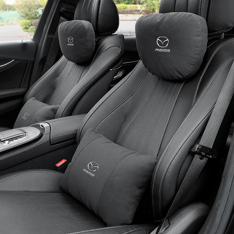 Mazda 3 5 6 SKYACTIV Axela Atenza CX30 CX5 CX8 CX9 MX5 รถ Headrest คอสนับสนุนที่นั่งเบาะเอวหมอนคอนุ่
