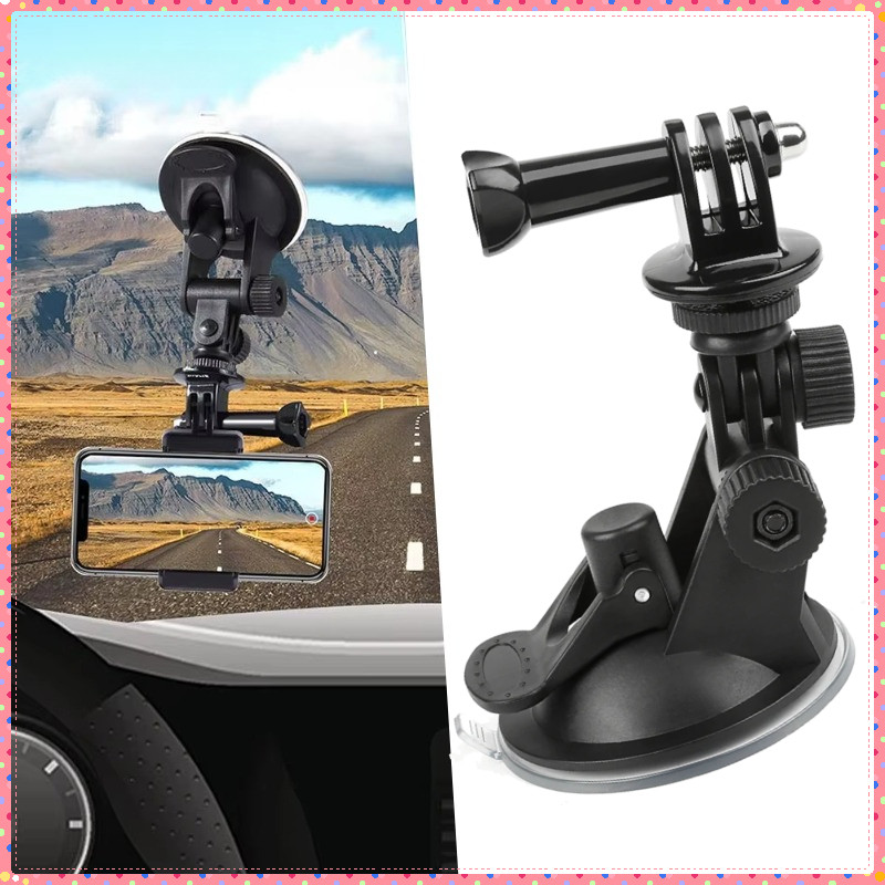 ถ้วยดูด Action Cam 7 ซม.พร้อมขาตั้งกล้องและสกรูลูกบิดสําหรับ GOPRO / XIAOMI YI / BRICA / DJI OSMO