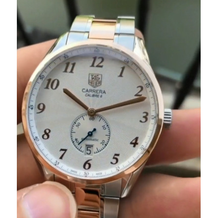 39mm TGT.TAGE Heuersee Carla Room ปฏิทินทอง WAS21 นาฬิกาผู้ชายกลไกอัตโนมัติ