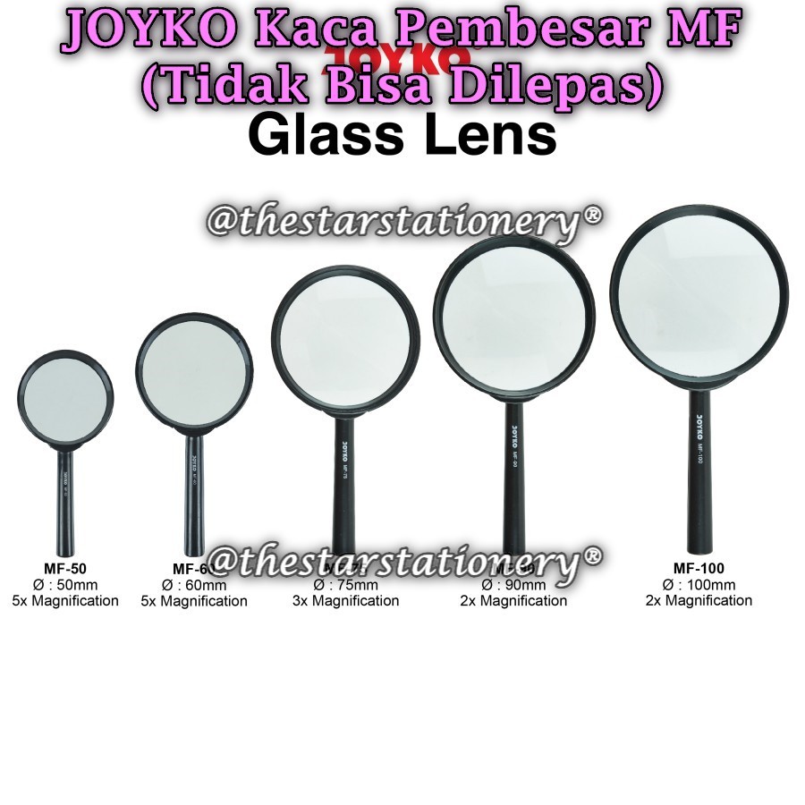 (1 ชิ้น) JOYKO MF-100 MF-90 MF-75 MF-60 MF-50 แว่นขยาย / แว่นขยาย Joyko MF (1 ชิ้น)