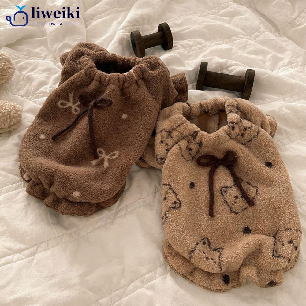 LIWEKI ฤดูใบไม้ร่วงและฤดูหนาวชุดนอนสุนัขเสื้อกันหนาว Hoodie สุนัขแมวสัตว์เลี้ยง Love เสื้อผ้าอุ่น De