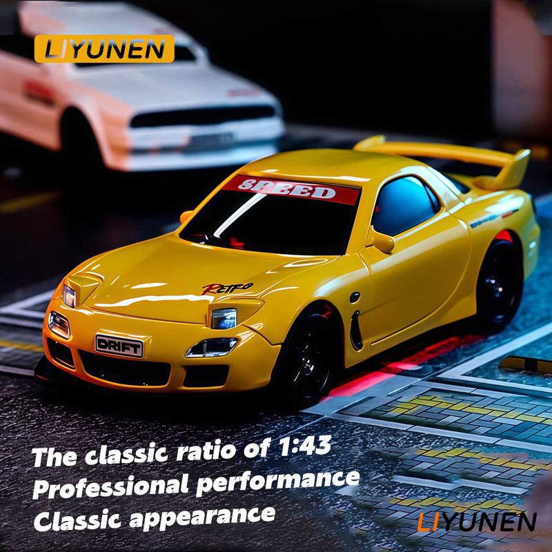 1/43 Mini RC รถดริฟท์ระยะไกล Full Scale 4WD Proportional คันเร่งเดสก์ท็อปรีโมทคอนโทรลรถยืดหยุ่นพวงมาลัยรถของเล่นสําหรับของขวัญเด็ก