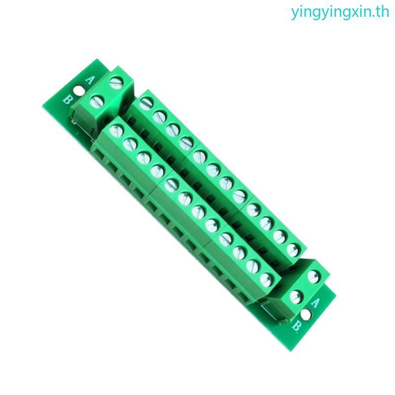 YIN Solderless Docking Screw Terminal Block Connector Plug Green Terminal Block