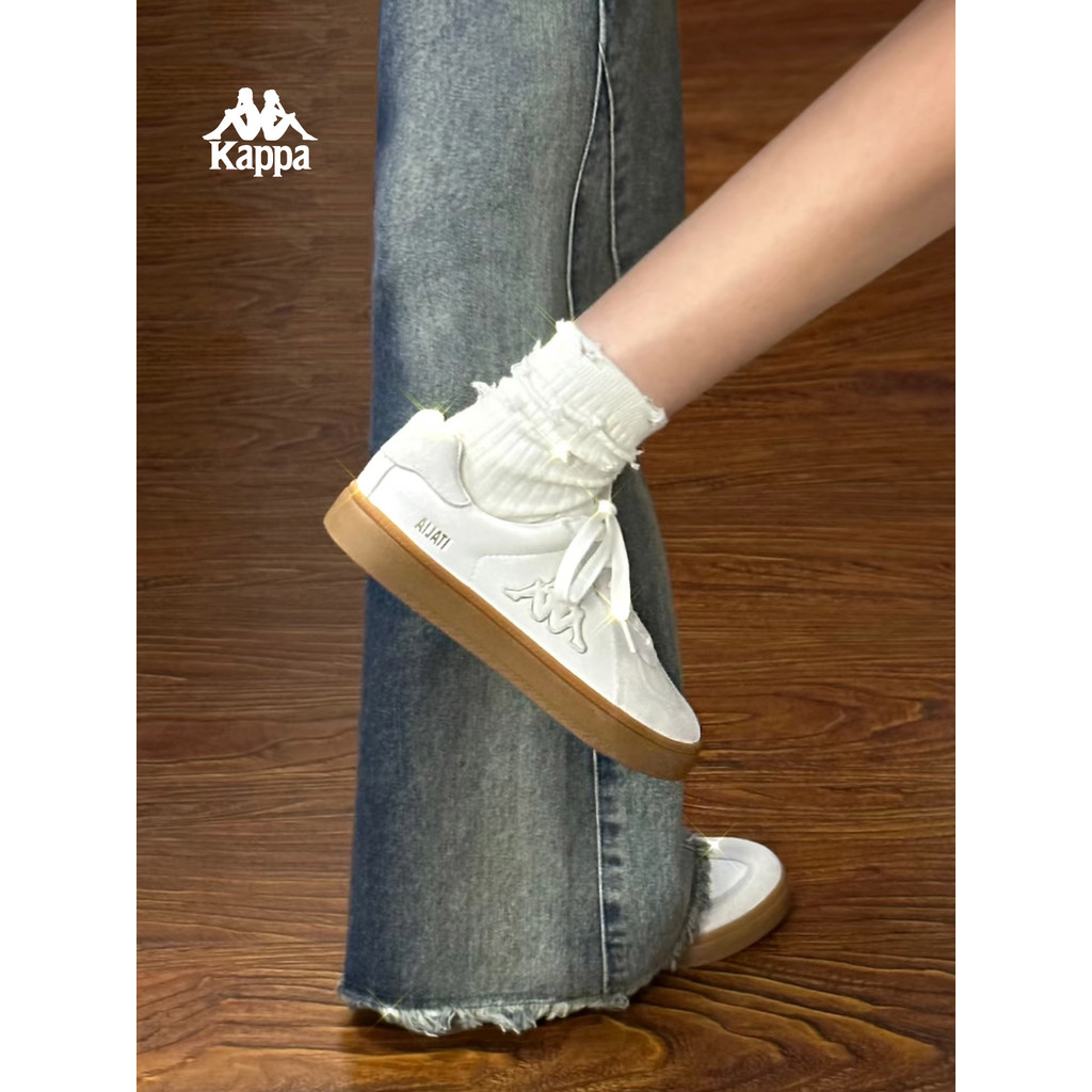 Kappa Casual รองเท้าผ้าใบผู้หญิง สไตล์คลาสสิก รองเท้าสีขาบที่สวมได้ในหลากสถานการณ์