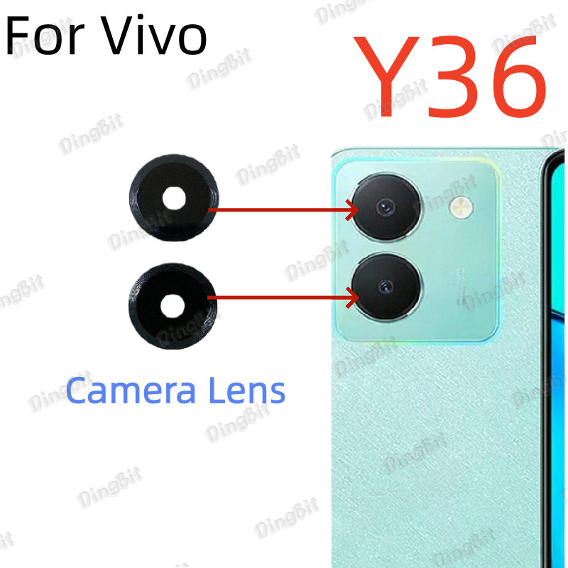 เลนส์สําหรับ Vivo Y36 4G 5G V2247 V2248 ด้านหลังกล้องเลนส์เปลี่ยน