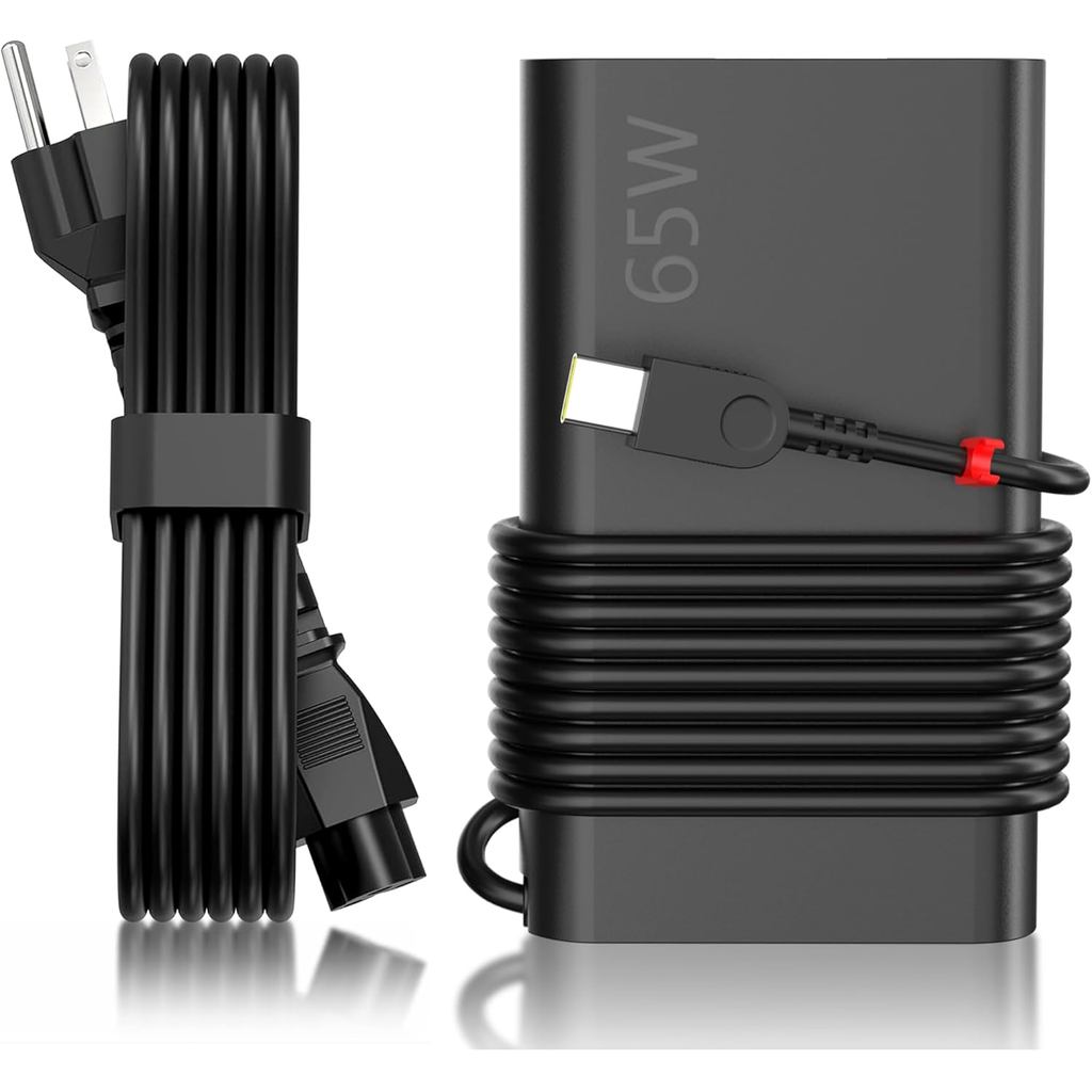 New Slim 65W USB C Laptop Charger for Lenovo Thinkpad Yoga Chromebook Computer Type C Fast Charging 