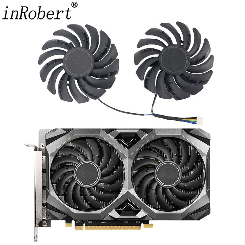 2 ชิ้น/ล็อต 4PIN PLD09210S12HH RX 5500 XT พัดลมการ์ดสําหรับ MSI Radeon RX5500 XT MECH OC Cooling พัด