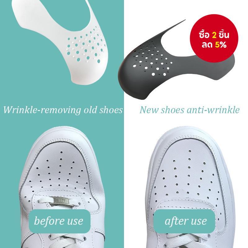 ถุงรองเท้าป้องกันรอยพับ 2 ชิ้น - ปกป้องรองเท้าผ้าใบจากการพับและความเสียหายเพื่อการสวมใส่ที่ยาวนาน!