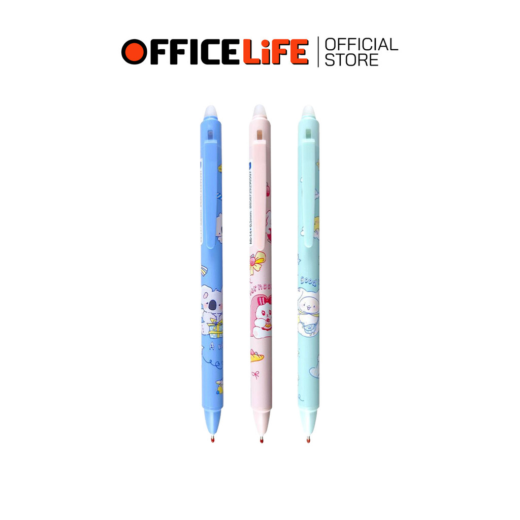 MINAMI (มินามิ) ปากกาเจลหมึกลบได้ ปากกาเจลลบได้ Erasable GEL Pen รุ่น MI-14 ขนาด 0.5 mm ( 1 ด้าม / ค