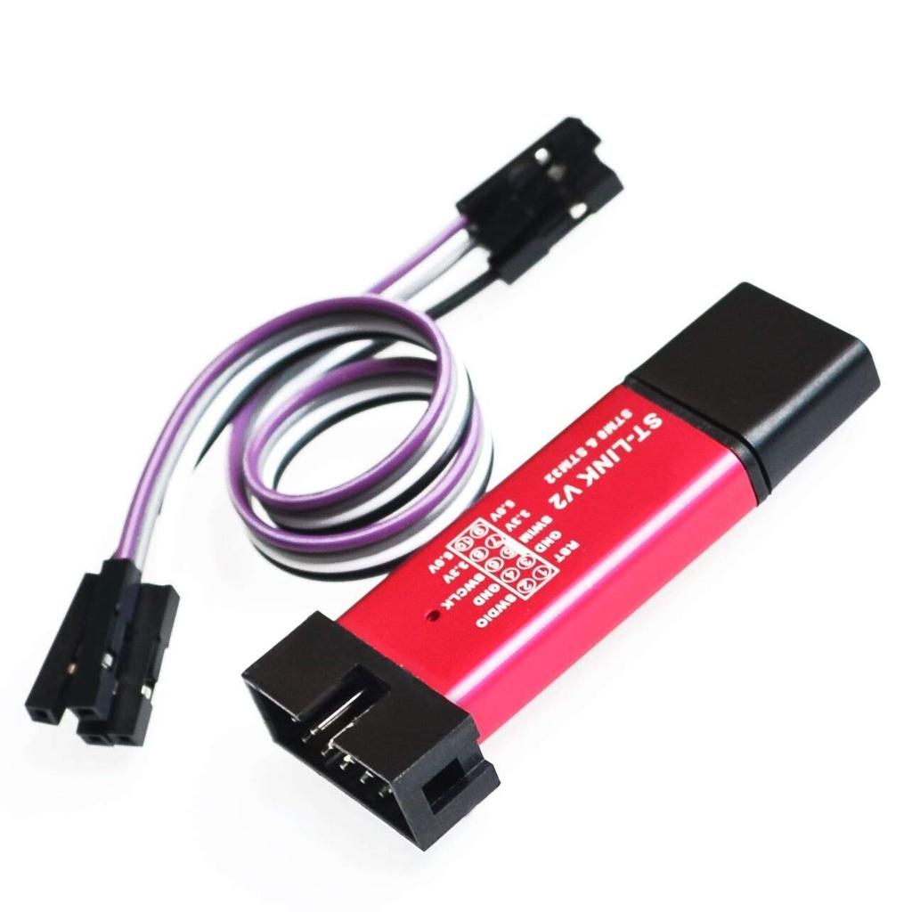 ST-LINK V2 STM8/STM32 จําลองอุปกรณ์โปรแกรมเมอร์ stlink Downloader Line Burner Tester