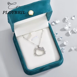 PLOYBRIL หวานน ่ ารัก Hello Kitty จี ้ สร ้ อยคอสําหรับสาว Thorns สร ้ อยคอเครื ่ องประดับของขวัญวาเลนไทน ์ X024