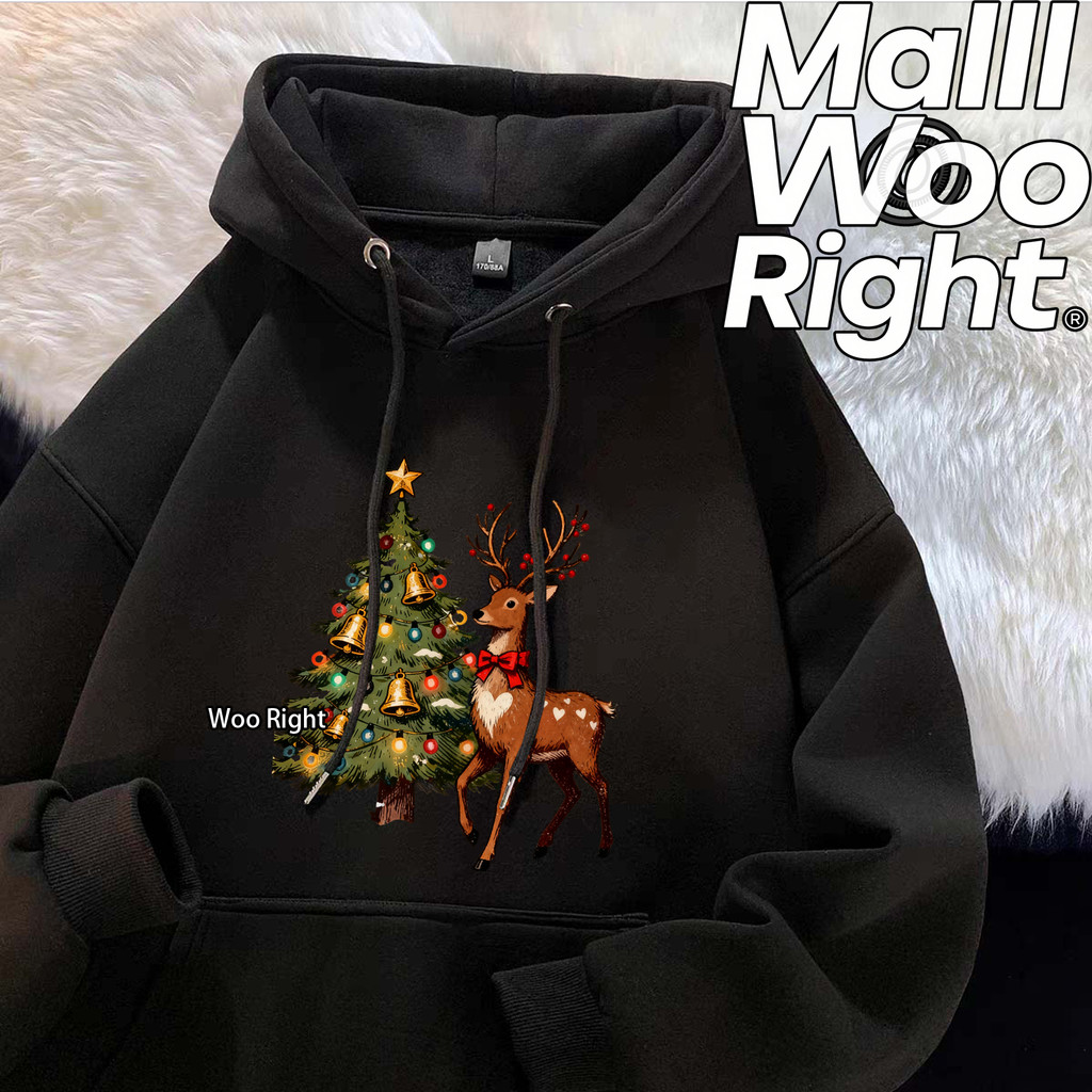 COD จัดส่งตลอด 24 ชั่วโมง Woo Right เสื้อกันหนาว COD เสื้อคอกลมแบบ ฮู้ดแขนยาว oversize เสื้อแขวยาวไม่ต้องรีด