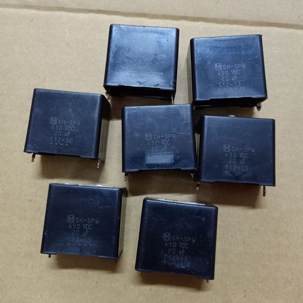 คาปาซิเตอร์ Panasonic SH-SPW20uF450VDC ปริศนาแท้ นำเข้าจากญี่ปุ่น สำหรับซ่อมแอร์Daikin มอดูลบีบอัด ใ