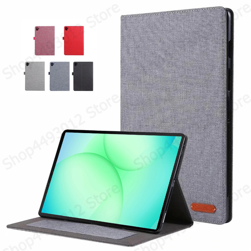 SAMSUNG สําหรับSamsung Tab A11 กรณี 8.7 นิ้วผ้านุ่มFlip Standแท็บเล็ตสําหรับFunda Galaxy Tab A11 กรณีSM-X130 X133 X135