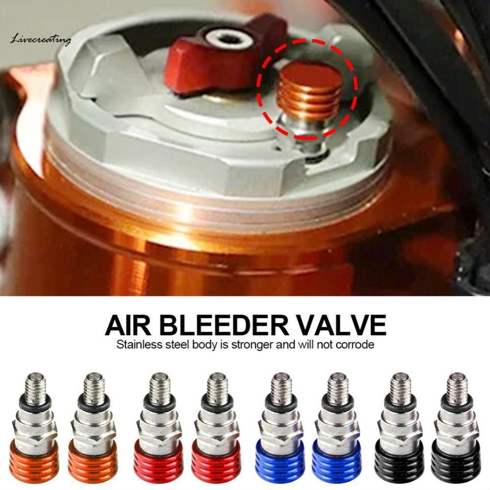 LC Universal 2 ชิ้นรถจักรยานยนต์ส้อม Air Bleeder วาล์ว M4x0.7 สําหรับ KTM SX SXF EXCF XC XCF XCW XCF