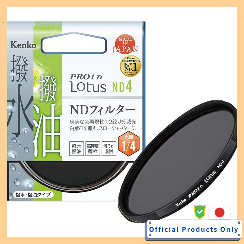 Kenko ND Filter PRO1D Lotus ND32 37mm  
Kenko ND Filter PRO1D Lotus ND4 67mm  
Kenko ND Filter PRO1D