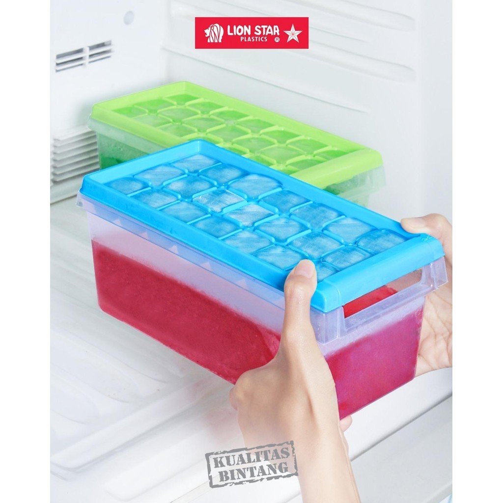 BUNTON Lion Star IT-9 Ice Cube Mold Box Ice Tray Stocker 005 Premium BPA FREE และ Food Grade Ice Cub