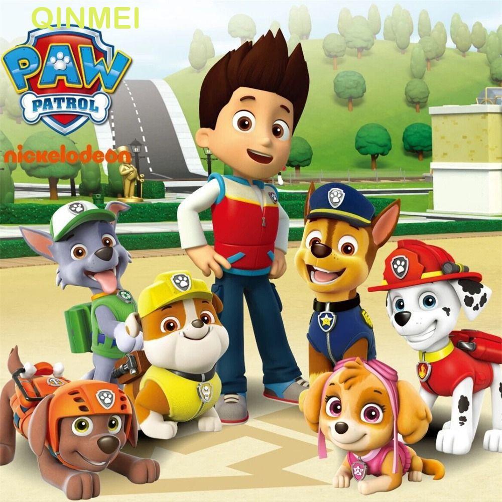 QINMEI Patrol Dog Collection Skye Chase Rubble Rocky Zuma Dog ตุ๊กตาของเล่น