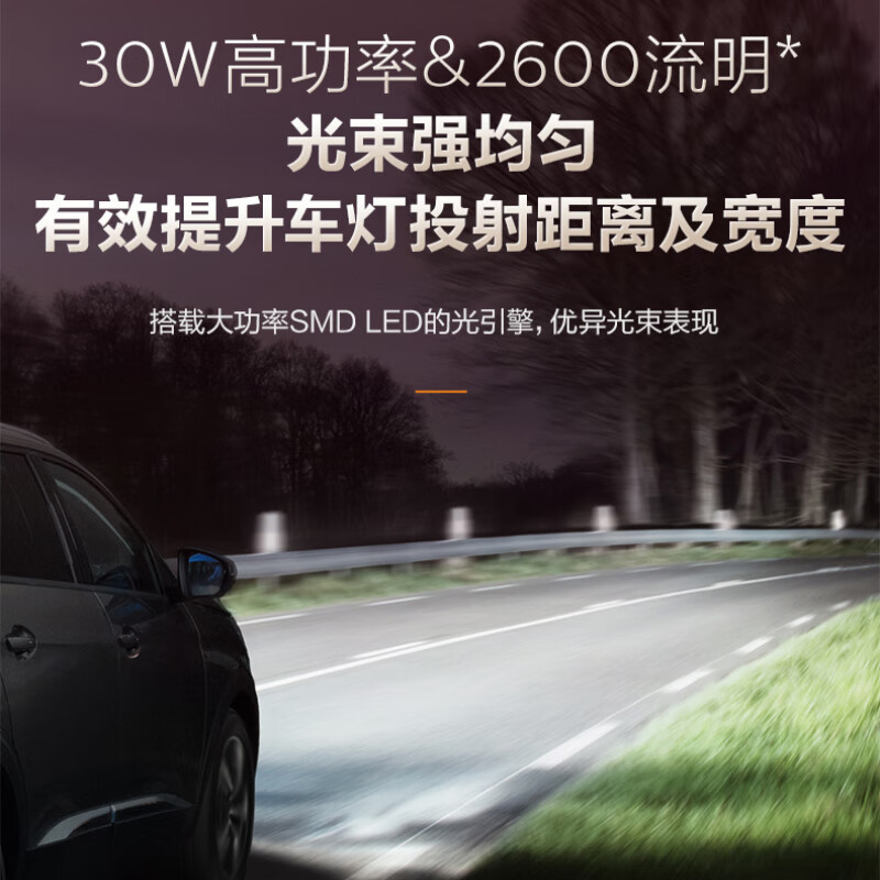 Philips U3551 50W LED 9012 H4 H7 H11 ระยะทางลําแสงต่ําใกล้หนึ่ง