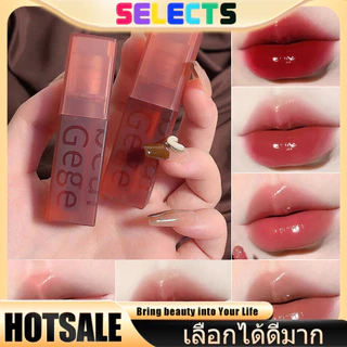 SELECTES ลิปกลอส Gegebear 🌟 4 โทนสีแตกต่าง เนื้อนุ่มทาแล้วเปล่งปลั่ง ดูแลริมฝีปากอย่างอ่อนโยน