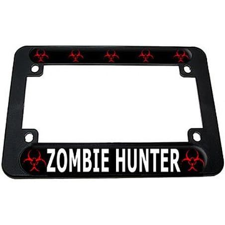 GRAPHIC & MORE Bioอันตราย - กรอบแท็กป้ายทะเบียนรถจักรยานยนต์ Zombie Hunter