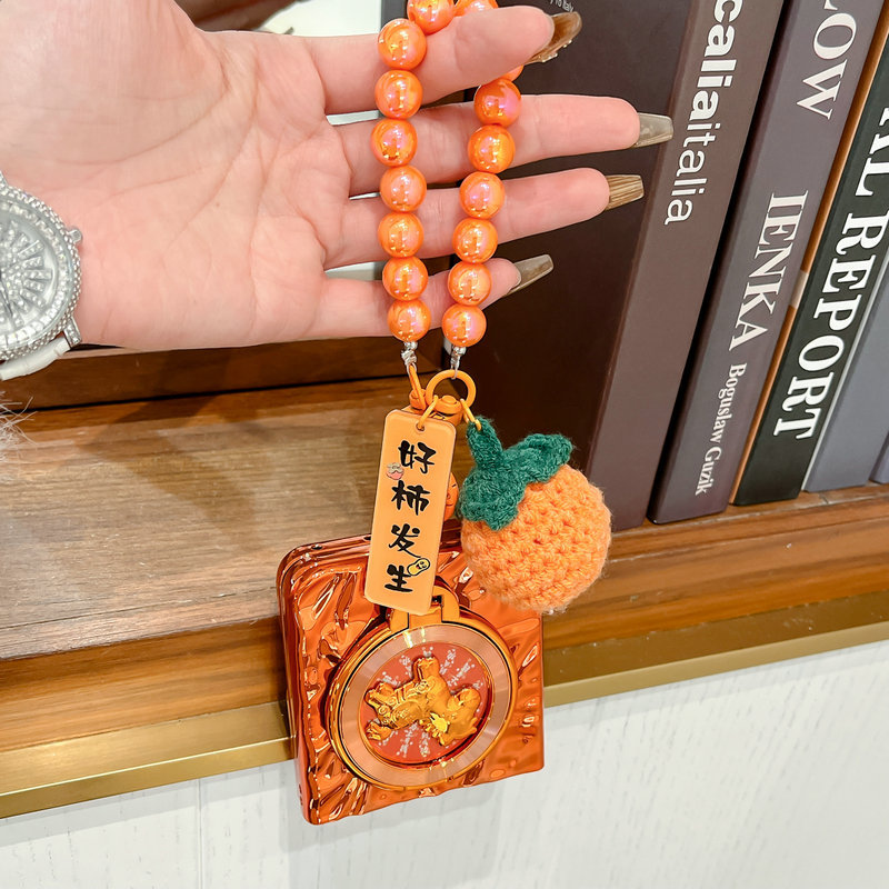 เคสโทรศัพท์แบบพับได้สําหรับ Oppo Find N2 N3 Flip Electroplated สีส้มหมุนวงเล็บม้าสร้อยข้อมือ Hard TPU เคสโทรศัพท์ - รูปที่ 5