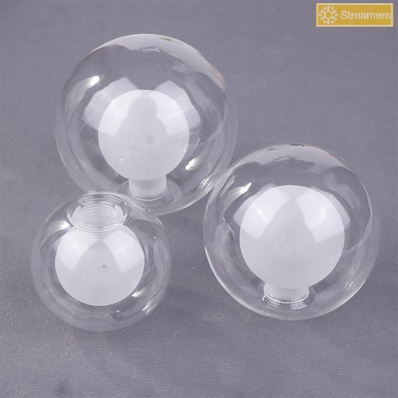 {Streamers} Ball In Ball G9 Globe Glass Shade Replacement Clear White D80mm D100mm D120mm Fitter เปิ