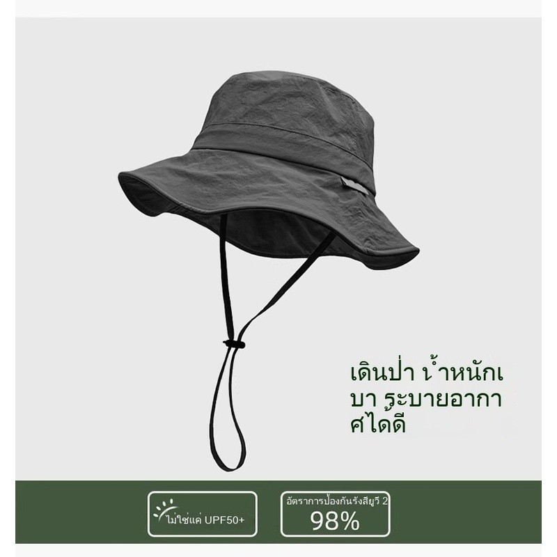 หมวกกันแดดสำหรับทั้งชายและหญิง ออกแบบให้น้ำหนักเบา ระบายอากาศได้ดี เหมาะสำหรับการเดินป่าและการใช้งานกลางแจ้ง - รูปที่ 5