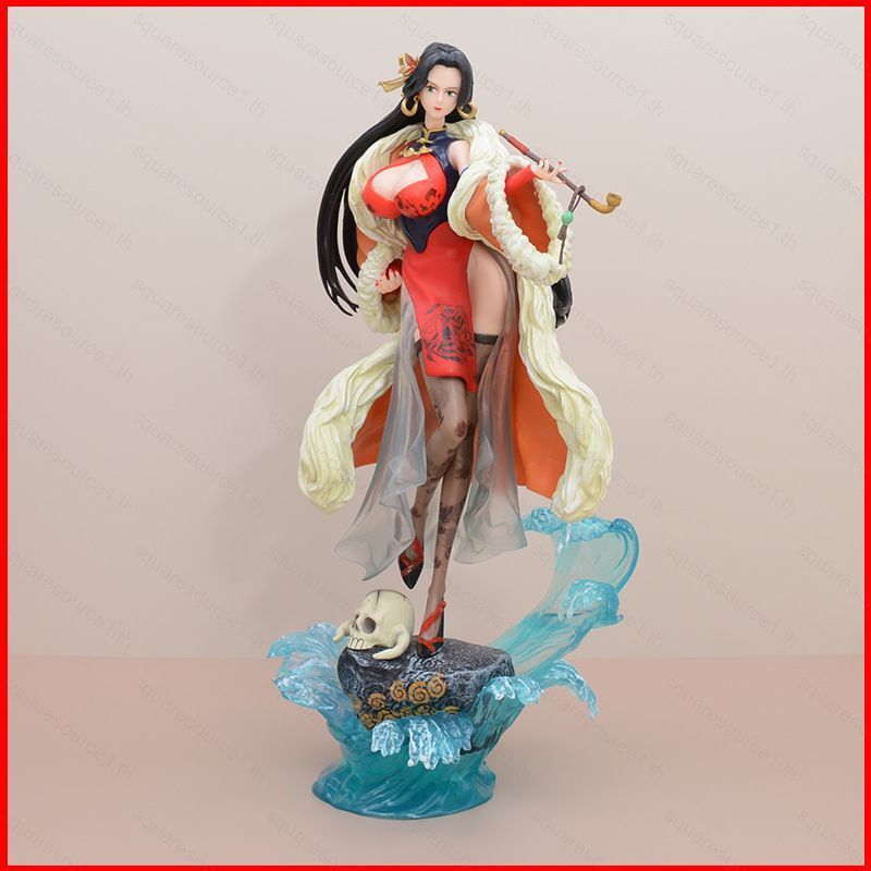 SQ1 36 ซม.One Piece Boa Hancock Action Figure สีแดง Cheongsam ตุ๊กตาของเล่นสําหรับของขวัญเด็กคอลเลกช