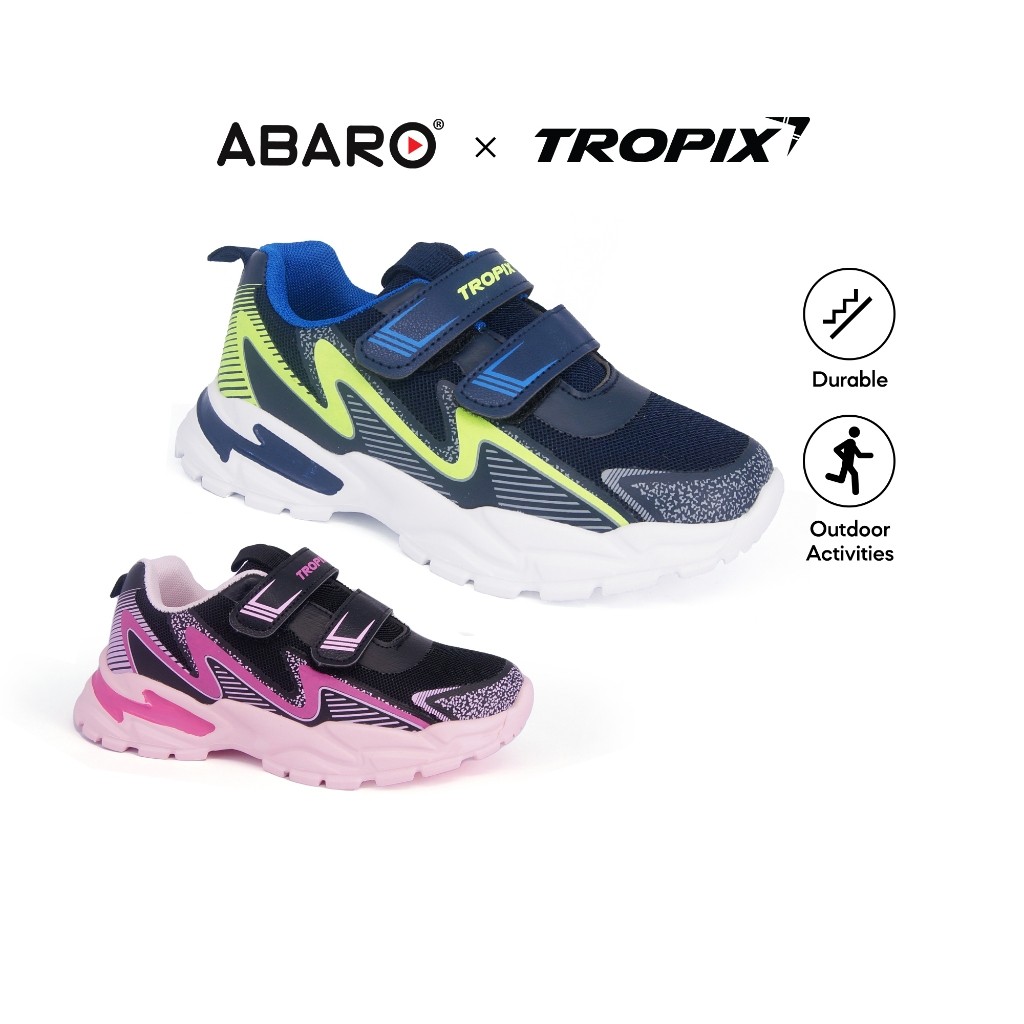 ABARO SPA568Y1 Tropix เด็กน้ําหนักเบารองเท้ากีฬาเด็ก Anti-Dark & สบายรองเท้าผ้าใบ