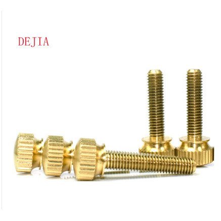 M3M4M5 สกรูมือทองเหลือง Anti-slip สกรู Conductive ทั้งหมดทองแดง Nut Anti-rust Conductive ทองเหลือง B