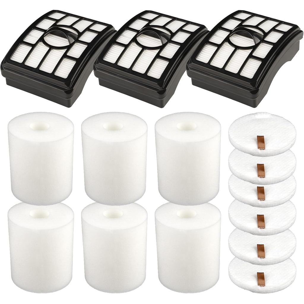 (9 แพ็ค) 3 HEPA + 6 ตัวกรองโฟมทดแทนสําหรับ Shark NV500, NV501, NV502, NV503, NV505, NV510, NV520, NV