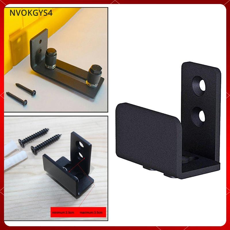 [nvokgys4] Baosity Slide Barn Door Bottom Guide, U Shape Adjustable Fit Flat Bottom