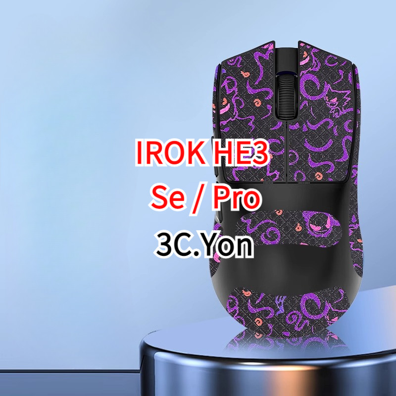 Mouse Grip IROK HE3 เมาส์สําหรับเล่นเกมไร้สายผิวเทปกันลื่น He3Se Pro สติกเกอร์กันเหงื่อ Ergonomic Sw