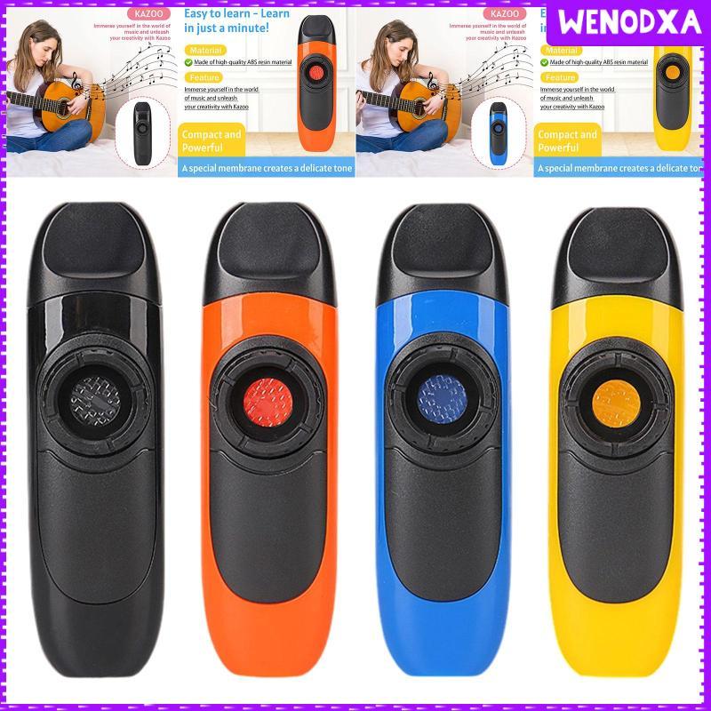 [Wenodxa] Kazoo Flute Mouth Kazoo รองรับแบบพกพาพร้อมเชือกคล้องคอพร้อมเมมเบรนสําหรับ