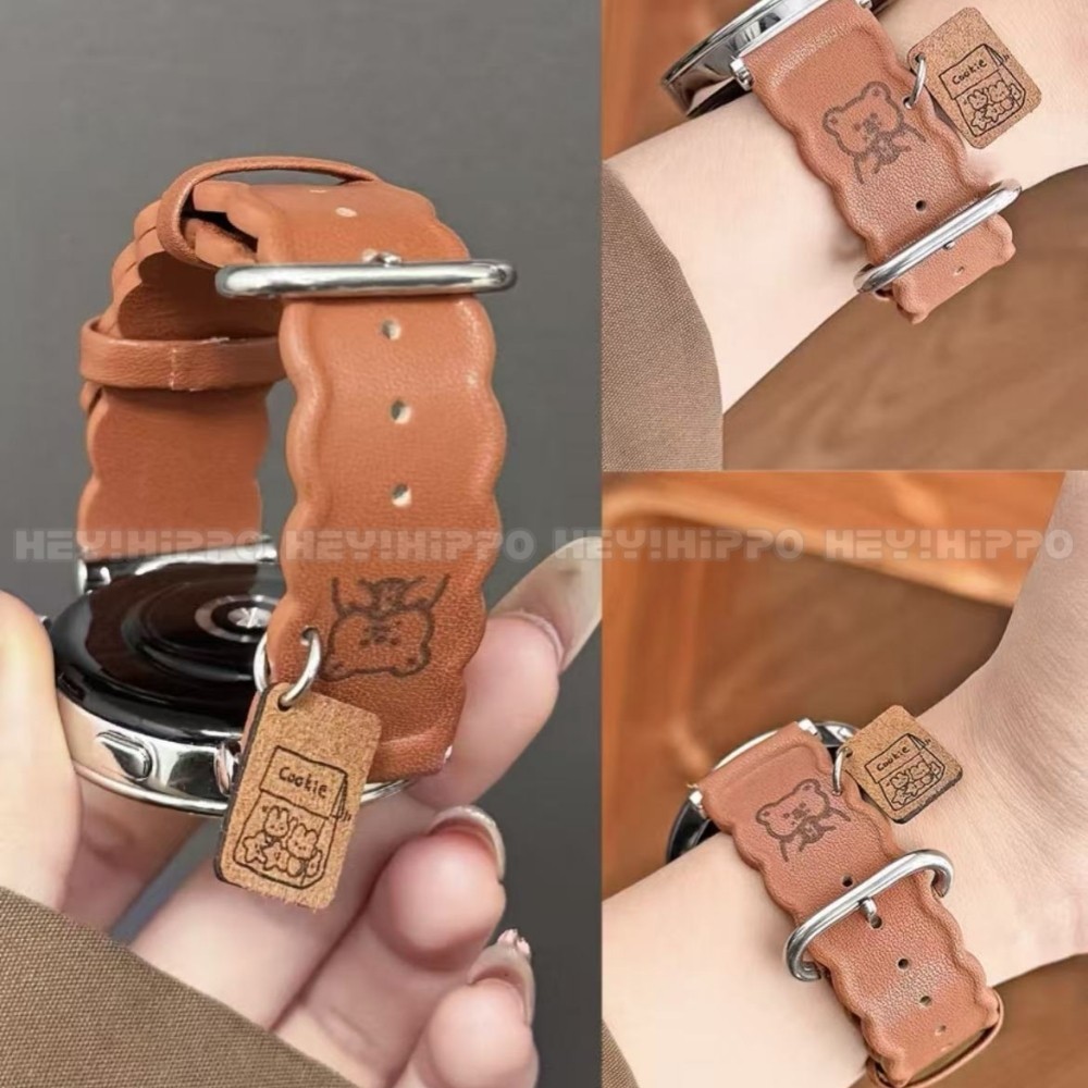 สายหมีน่ารักเหมาะสําหรับ Amazfit 2 Square/Activity 2/GTS 4Mini/GTS 4 3 2e 2Mini/Bip 3/Bip SU Pro Bip